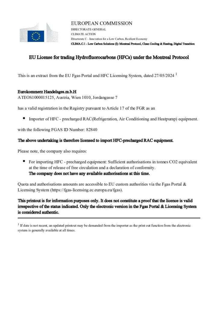EU-FGAS-Lizenz – Dokumentvorschau
